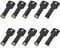 RAOYI 10 Pack 32GB USB Flash Drive USB 2.0 Metal Key Shape Memory Stick Thumb Drive Pen Drive-Black