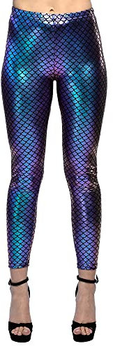 Boland - Leggings Meerjungfrau, Schuppenmuster, Unterwasserwelt, Kostüm, Mottoparty, Karneval