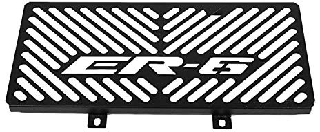 Copertura di protezione per griglia radiatore in acciaio inox per Kawasaki Er6N Er-6N Er6F 2009-2011 (nero)