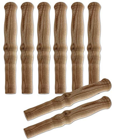 BigDean 8X Schubkarren Universal Holzgriffe Karrengriff Schiebkarre Schubkarrengriffe Griffe