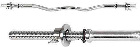 Langhantel Gewichtsstange 4ft - 5ft Gewichtheben Workout EZ Curlstange Gym Bar für das Training Fettabbau,150cm