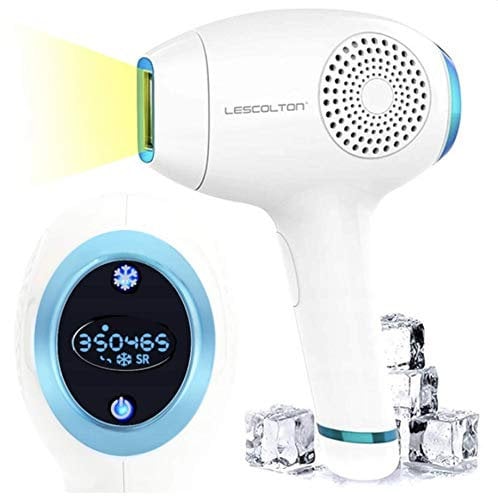 LESCOLTON T-011C Laser-Epilierer – IPL Ice Cool Technologie – 5 Leistungsstufen – Zwei Arbeitsmodi – Touch- Steuerung – bis zu 350.000 Blitze!