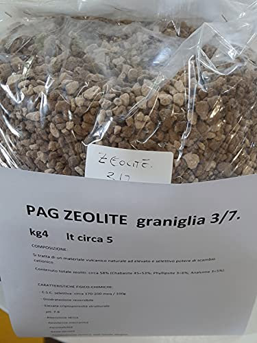 Pierucci Agricoltura Zeolite GRANULARE 3/7 kg 4 Circa 5lt