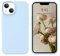 DOMAVER Liquid Silikon Hülle für iPhone 13, Handyhülle iPhone 13 Case Ultra Dünne Rundumschutz Weichem Gel Matte Kratzfest Stoßfeste Schutzhülle für iPhone 13 6.1, Hellblau