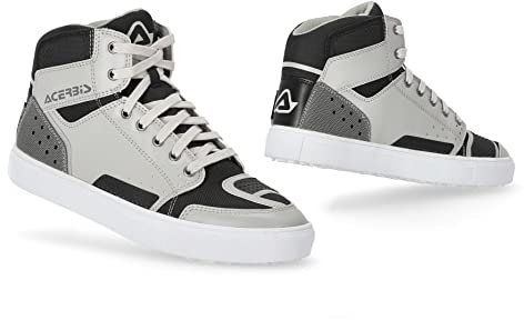 Acerbis Lock Scarpe Moto (Black/Gray,45)