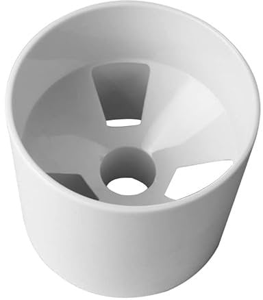 Shiwaki Golf Hole Cup, Training Accessory for Golf Practice Aids, White ABS Protects Flag Support Green Hole, Sturdy and Durable for Golf Practice
