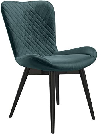 HOMELIV. Pepper Schalenstuhl, 58x67x88cm in Petrol, gemütlicher Esszimmerstuhl, EIN Blickfang für Ihren Wohnbereich