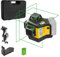 Stabila 12-V-System Kreuzlinienlaser LAX 600 G, selbstnivellierend, 3 x 360° grüne Laserlinien, max. Reichweite: 40 m, Tragekoffer, Universal- und Wandhalterung (ohne Akku und Ladegerät), 19794, Gelb
