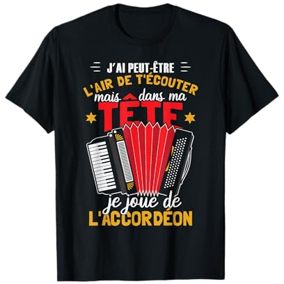 Accordeoniste Musiciens Humour Accordeon Harmonica T-Shirt