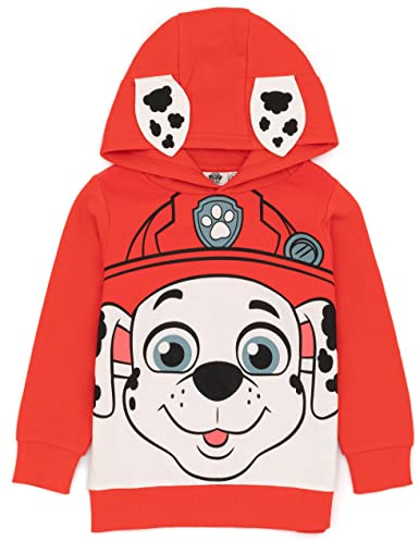 Paw Patrol Kids Hoodie | Boys Girls Chase Marshall Skye Everest OR Rubble Sweater Options | Yellow Navy Red Pink Blue Jumpers 3D Ears | Nickelodeon Merchandise