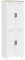HOMCOM Alacena de Cocina Armario de Cocina Mueble Auxiliar de Cocina con Puertas y Estantes Ajustables Antivuelco para Comedor Salón 60x30x170,5 cm Blanco