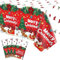 4 Stück Weihnachten Tischtuch Weihnachten Party Tischdecke Xmas Party Dekoration Weihnachten Party Tischdecke Xmas Tischdecke mit Weihnachtsbaum und Schneeflocke 51 X 86 IN