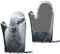 Oven Mitts Set Of 2 Gray Highland Cow Print Silicone Oven Gloves Heat Resistant To 500 F Kitchen Oven Gloves Pot Holder For Cooking