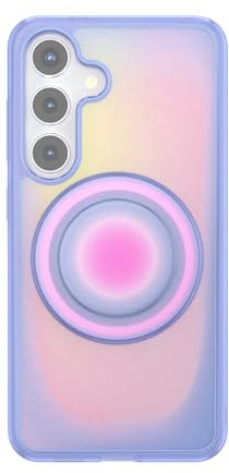 PopSockets Case for Samsung Galaxy S24, Compatible with MagSafe, with Magnetic PopGrip Phone Grip Included, Phone Case for Galaxy S24 - Aura