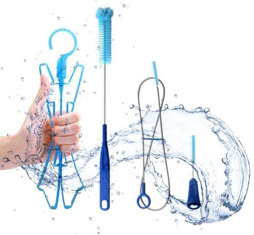 BASTOUR Kit de Nettoyage pour Réservoir d'eau, Kit de Nettoyage 4 en 1 pour Poche à Eau, Kit d'hydratation, Kit de Nettoyage de vessie d'hydratation pour réservoir d'eau Universel