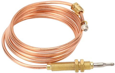 120 Cm Kupfer-Thermoelement-Ersatz, Universeller Gas-Thermoelement-Sensor, Gasherd-Ersatz-Thermoelement für Öfen, Gasöfen, Kessel und Warmwasserbereiter