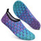 Chaussettes de natation pour pieds nus - Protection pour la mer, la plage, la piscine - Pour homme et femme, Écailles de poisson bleu-vert, 36.5/37.5 EU