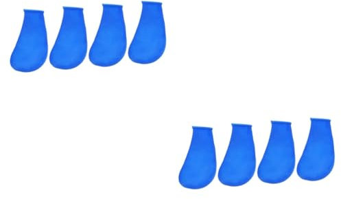 Supvox 8stücke wasserdichte Hundeschuhe Für Outdoor-aktivitäten rutschfeste Strapazierfähige Gummisohle Schutz Für Pfoten Von Hunden Und Katzen Blau