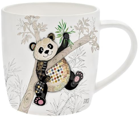 Lesser & Pavey Po Zi Panda Mug | Ceramic Coffee Mugs for Home or Work | Premium Design Mugs for All Occasions | Designed by Bug Art Lovely Mugs for Tea, Coffee & Hot Drinks