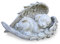 ALLWYOU Hund Engel Gedenkstein Grabstein Hund für Draußen Tiergrabstein Polyresin Hundestatue Gedenkstein Hund Garten Wunderschönes Andenken Zuhause Grabschmuck Deko Geschenke für Hundeliebhaber