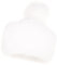 Futrzane Classic Bommel Mütze - Fellmütze Damen - Russen Wintermütze aus Pelz (M, Weiß Classic)
