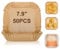 FIOUSY Air Fryer Liners, 7.9 in 50 PCS Square Disposable Paper Liners, Oil-Proof, Water-Proof, Parchment Baking Paper for 5L-6L Air Fryer, Compatible with COSORI, Ninja, Salter, Tower Air Fryer