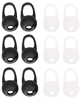 XANHOY 12 Pieces Silicone Earbuds Premium Covers with Ear Hook Ear Tips Covers Anti-allergic Eartips