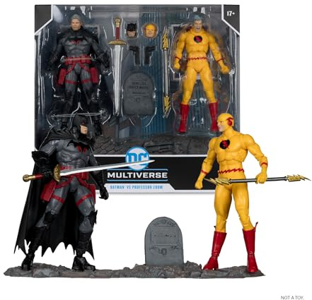McFarlane Toys - DC Multiverse Batman vs Professor Zoom (Flashpoint) Lot de 2 Figurines d'action de 17,8 cm