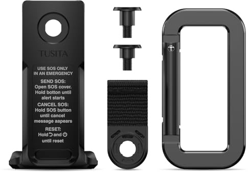 TUSITA Wirbelsäulen Halterung Adapter mit Karabiner Kompatibel mit Garmin inReach Mini 2