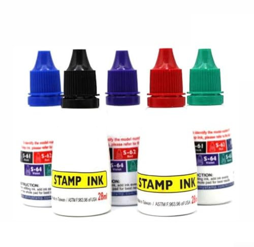 Nachfüllbare, selbstfärbende Tinte, 25 cc, wasserbasierte Formel sorgt für leuchtende Farben für verschiedene Stempelbedürfnisse (schwarz)