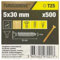 Turbodrive Lot de 500 vis à bois T25 (Dia) 5 x (L) 30 mm SUPERCTC