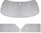 Protector de Parabrisas Compatible con Mini Cooper (F56) 2014-2024 - 3PCS Cubierta de Parabrisas de Coche, Parasol Coche Termico, Cubierta de Parasol Interna para Automóvil, Parasol Plegable