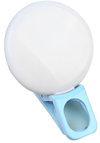 iplusmile Kompaktes Led Selfie Ringlicht Mit Clip Einstellbarem Kühlem Und Warmem Licht Mobiltelefon Laptop-Beleuchtung Für Beauty-Fotos Notlicht Und Videoaufnahme Blaues Mini-Fill-Light