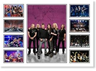 Iron Maiden Band Signed Poster Print - Limited Edition Autograph Fan Gift – Collectible Memorabilia Wall Art Merchandise (A4 Unframed)