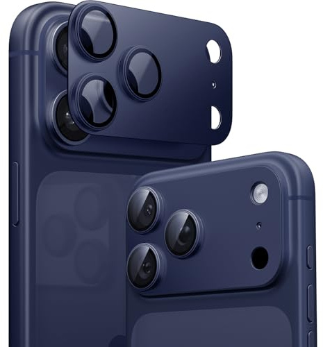 TORRAS for iPhone 17 Pro Max Camera Lens Protector One-Piece Design, Blue