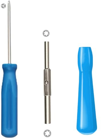 Yuiturt Lot de 3 Tournevis de Precision（blau）, Tournevis Gamebit Sécurité 3.8mm 4.5mm et Triwing 3.0mm, pour Réparation Nintendo NES SNES N64 GameBoy GameCube et Cartouches de Jeu