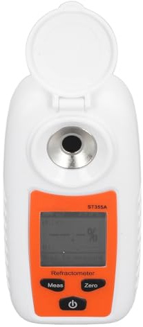 Yechiry Sucrier ST355A, Testeur de Sucre Portable, Plage 0-55%, avec écran LCD et Compensation Automatique de la Température, Idéal pour Tester la Douceur des Jus de Fruits dans les Fermes, les