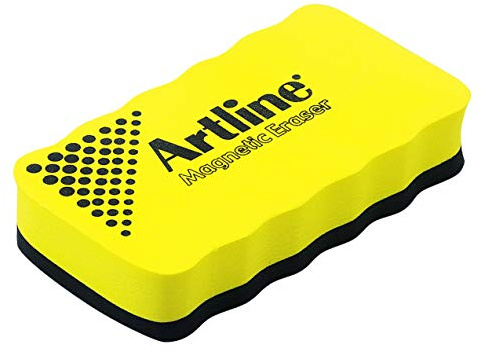 Artline Magnetic Whiteboard Eraser - Yellow