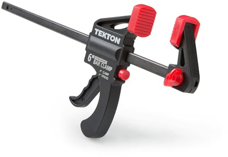 TEKTON Mini 6-Inch x 1-1/2-Inch Ratchet Bar Clamp and 9-Inch Spreader | 39180
