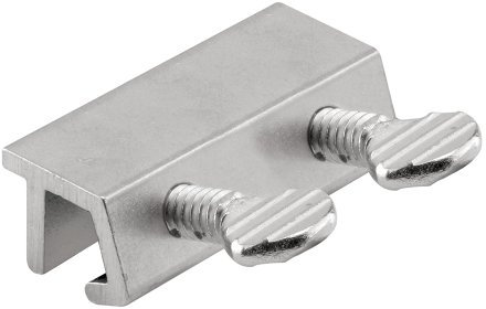Prime-Line U 10679 Sliding Door Lock, Double Screws, Aluminum (Single Pack)