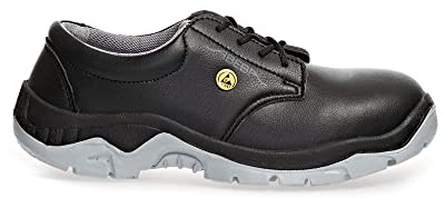 Abeba 32136 Anatom ESD Niedriger Schuh, S2, SRC, Schwarz, Größe 45