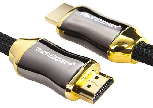 TechExpert Câble hdmi 2.1 8K 4K 120Hz Professionnel Ultra HD 2160p 7,5m 3D HDR 48GB/Sec eArc