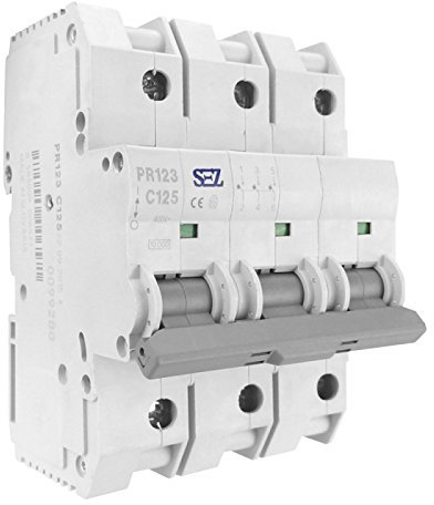 LS-Schalter SEZ C 125A 3p 10kA Leitungsschutzschalter Sicherungsautomat 6571