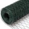 Niederberg Metall 25m x 1m Maschendrahtzaun Grün - 25x25 PVC Drahtgitter Zaun - Hasendraht Verzinkt