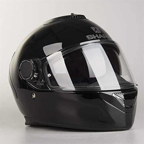 SHARK Motorradhelm Hark Spartan Blank, Schwarz, Größe XS