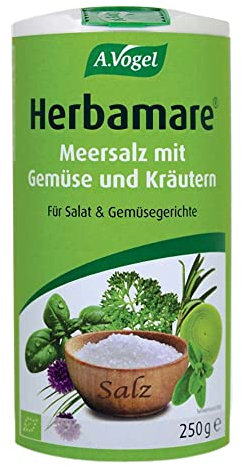 A.Vogel - Herbamare (Frischkräuter-Meersalz aus der Camargue), 1er Pack (1 x 250g) - BIO