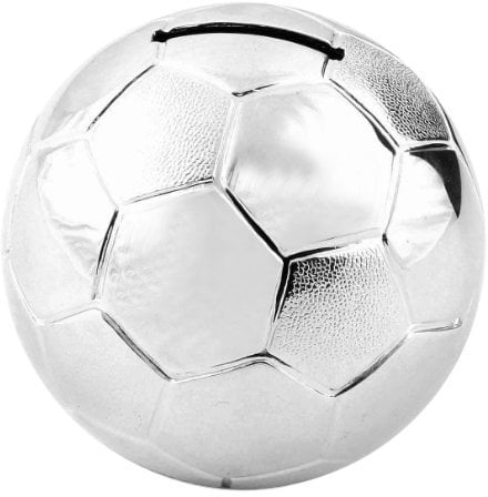 Silver Plated 6303 Football Money Box