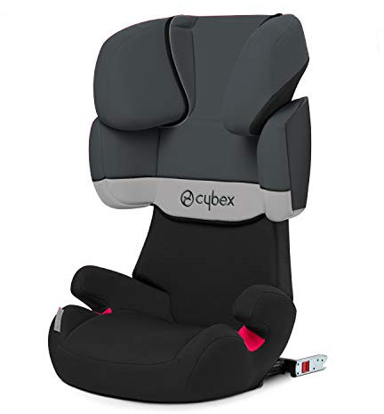 CYBEX Silver Solution X-Fix Car Seat, Suitable for Cars With or Without Isofix, Groups 2/3 (15-36 kg), From 3 Years to Approximately 12 Years, Gray Rabbit - Dark Gray
