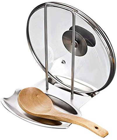 Gearmax® Acier Inoxydable Casserole Couvercle-Housse de Protection pour Repose-cuillère