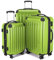HAUPTSTADTKOFFER Alex - 3er Kofferset, Trolley-Set, Rollkoffer, Reisekoffer, (S, M & L), Apfelgrün